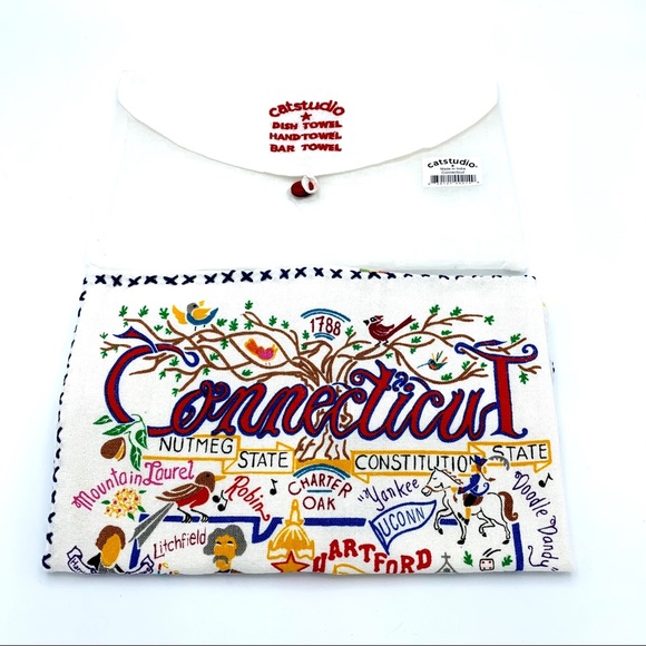 New Connecticut State Cat Studio Hand/Dish Towel - Picture 1 of 10